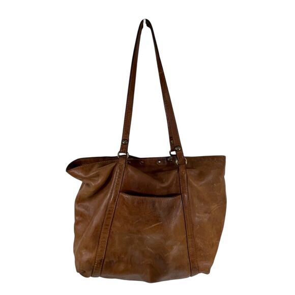 VTG Patricia Nash Benvenuto Distressed Collection Leather Tote Bag Boho FLAW - Picture 5 of 13